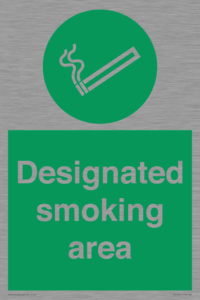 Designated smoking area